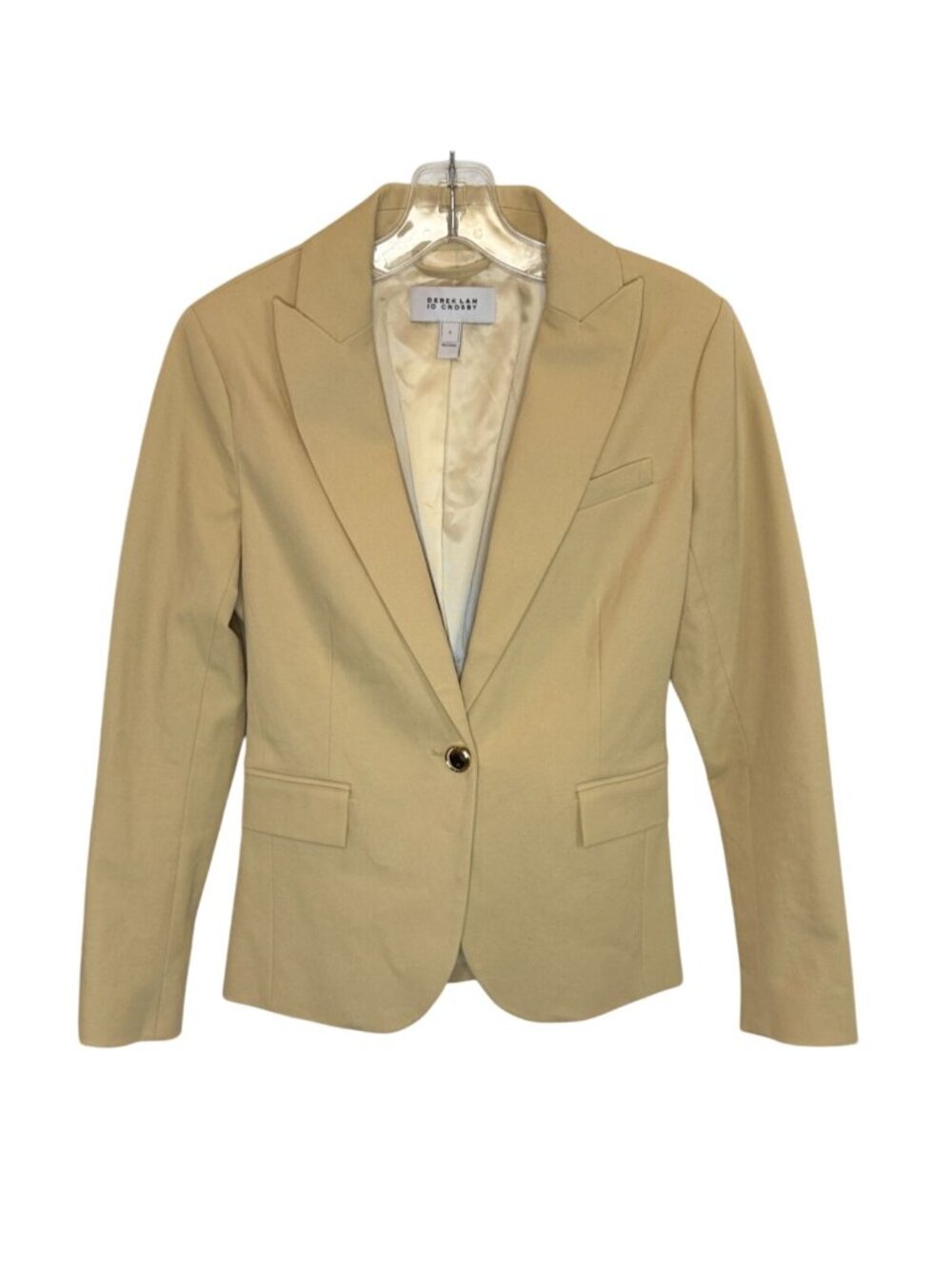 Derek Lam 10 Crosby Allie peak lapel blazer khaki - Size 2